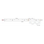 Tira LED 5 mts Flexible 24V 55W 600 Led SMD 3014 Iluminación LATERAL IP20 Blanco Frío